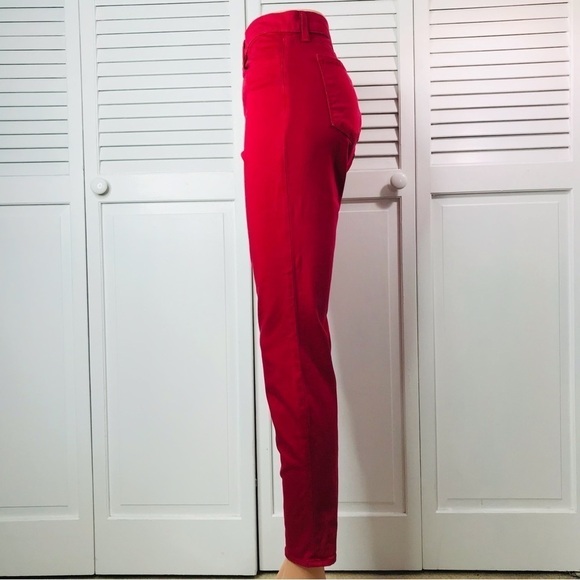 J BRAND Red Burn Ankle Crop Pants Size 30 - Picture 6 of 10